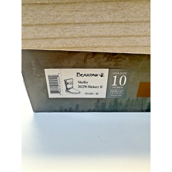 BearPaw Shelby 2012W Hickory II Women's Size 10 M Wool Sheep Skin New With Box - Picture 16 of 16